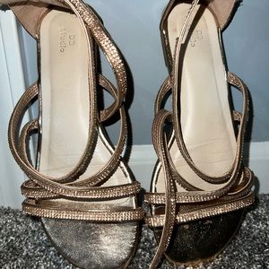 Rose gold flat sandal